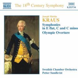 KRAUS Symphonies In E Flat, C And C Minor • Olympie Overture Фирменный CD 